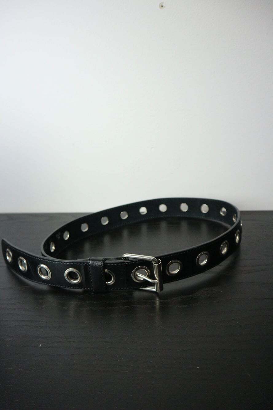 Vintage Ringlet Leather Belt Mens Womens Y2K Grunge